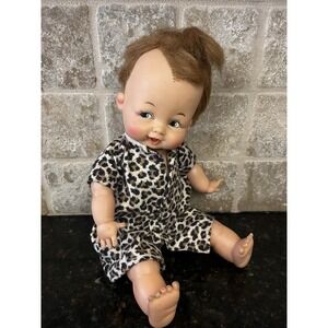 Vintage Pebbles Flintstone Doll 14" Soft Body FS-14 Ideal 1963